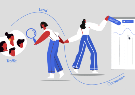 Traffic Lead and Conversion illustration for B2B resellers and VAR teams