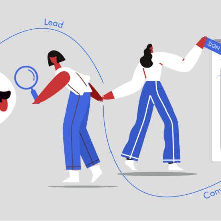 Traffic vs. Leads vs. Conversions – What is the Difference? Traffic Lead and Conversion illustration for B2B resellers and VAR teams